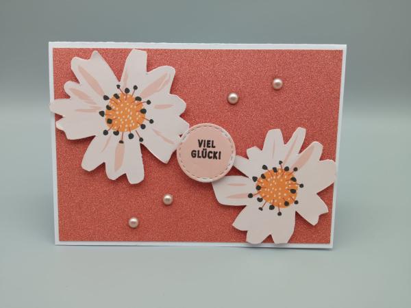 Viel Glück Geburtstagskarte – Glitzernde Wünsche voller Zuversich